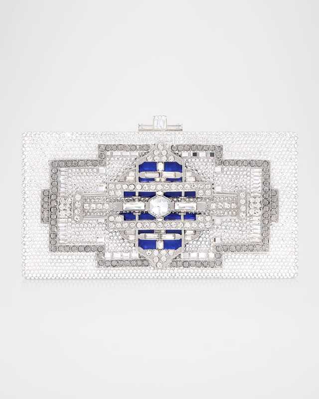 Lillian Sleek Crystal Rectangle Clutch Bag